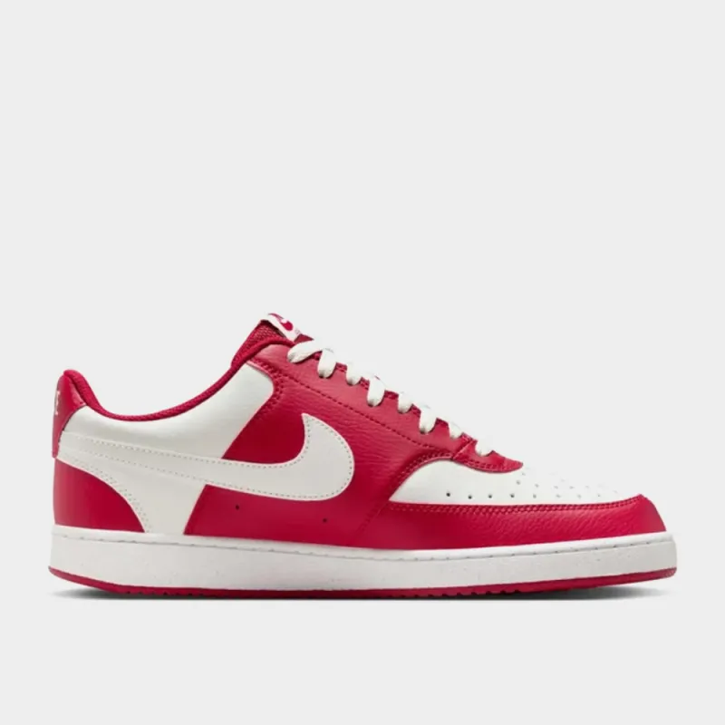 Nike Mens Court Vision Low Sneakers Red sold by Tekkie Town