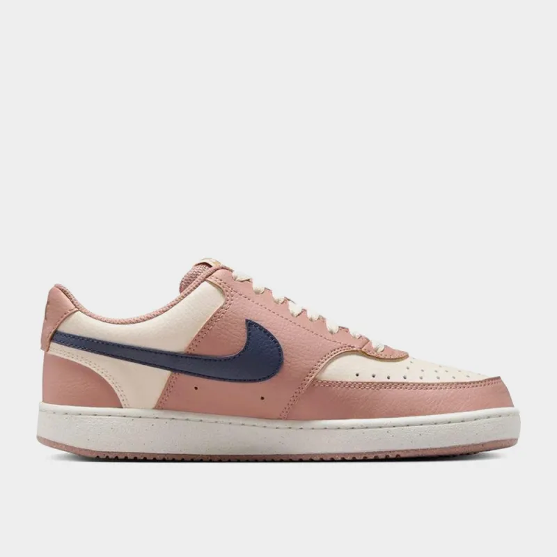 Nike Womens Court Vision Low Next Nature Sneakers Pink sold by Tekkie Town