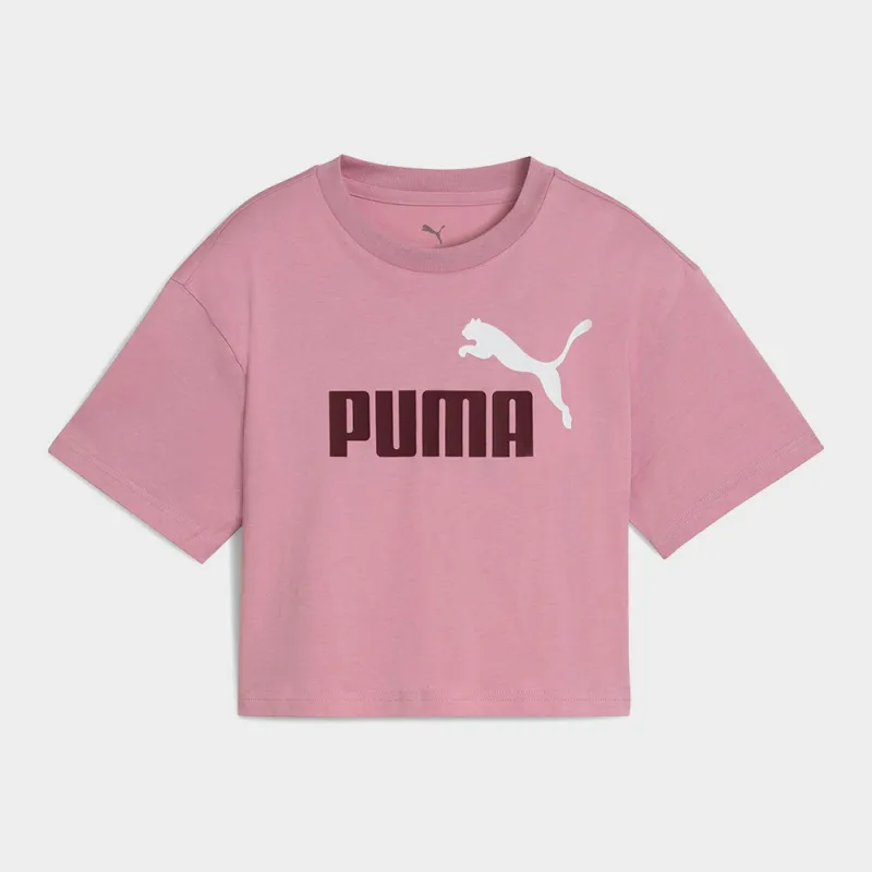 PUMA WOMENS Essential Logo Tee PINK made by Puma