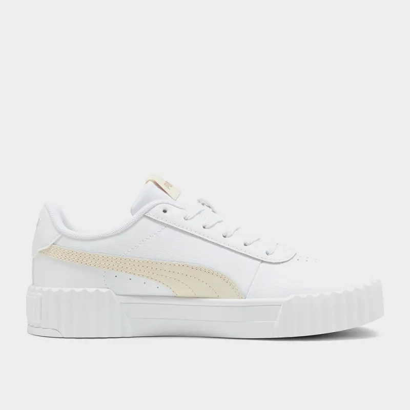 Puma Womens Carina 3.0 Sneakers White made by Puma