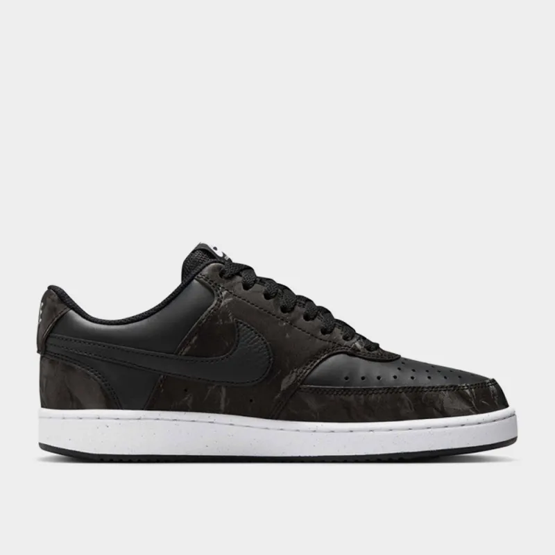 Nike Womens Court Vision Low Sneakers Black sold by Tekkie Town
