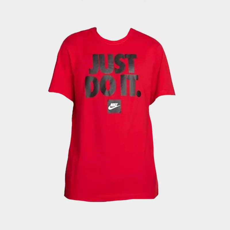 Nike Mens Just Do It Verbiage Tee Red sold by Tekkie Town