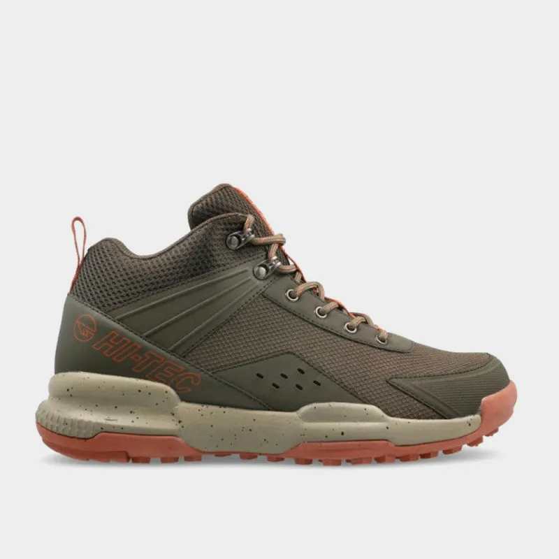 Hi-Tec Mens Glacier Mid Outdoor Shoes Brown sold by Tekkie Town