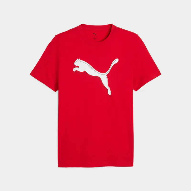 Puma Mens Graphic Cat Logo Tee Red sold by Tekkie Town