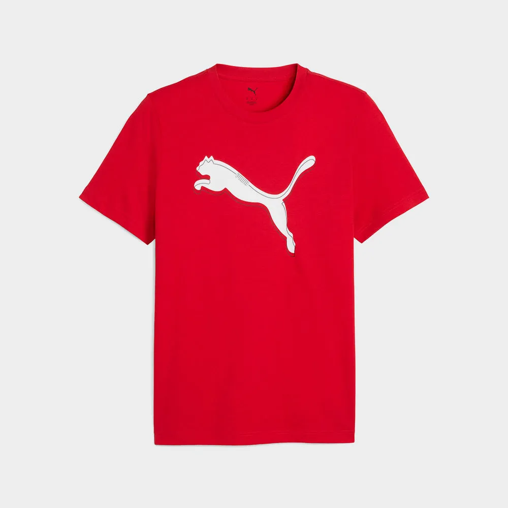 Puma Mens Graphic Cat Logo Tee Red sold by Tekkie Town