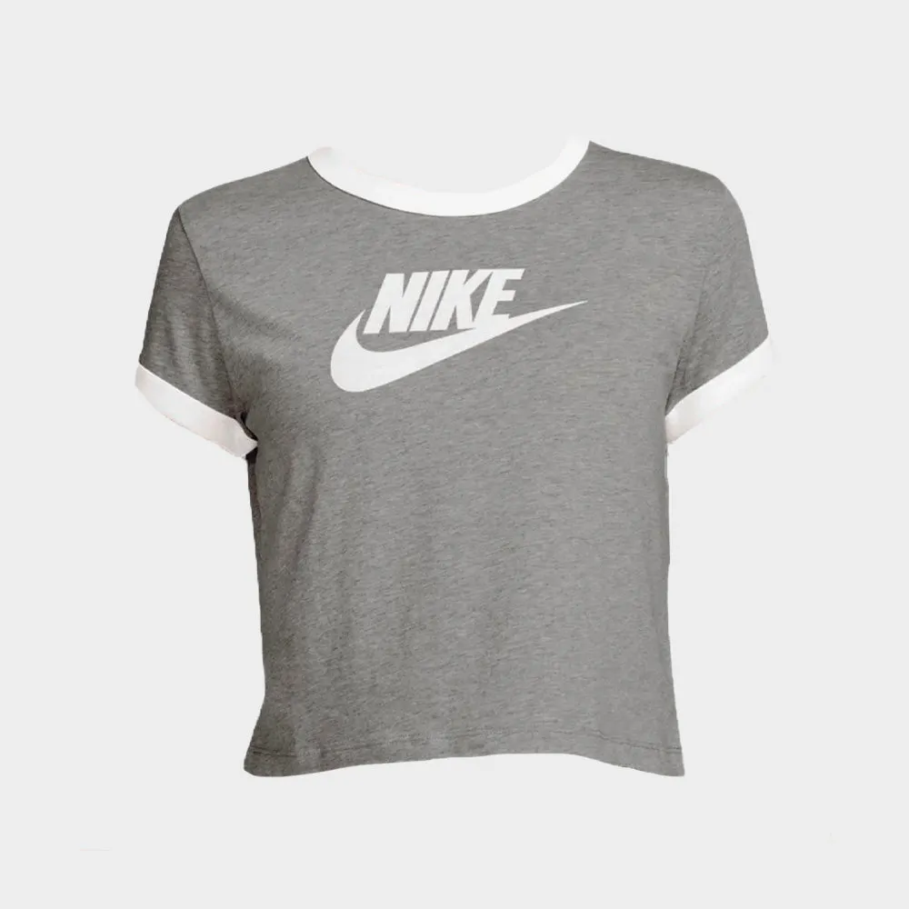 Nike Womens Ringer Vintage Run Tee Grey sold by Tekkie Town