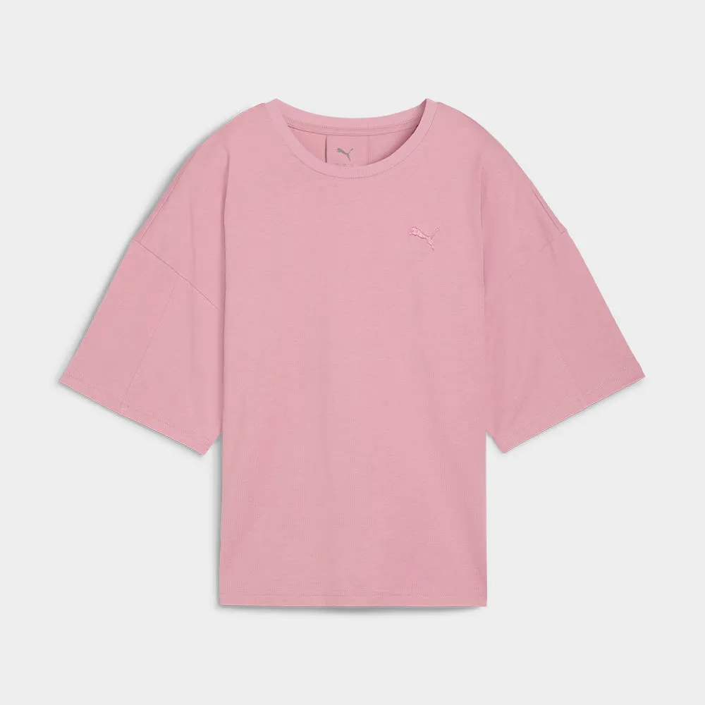 Puma Womens Her Oversized Tee Pink sold by Tekkie Town