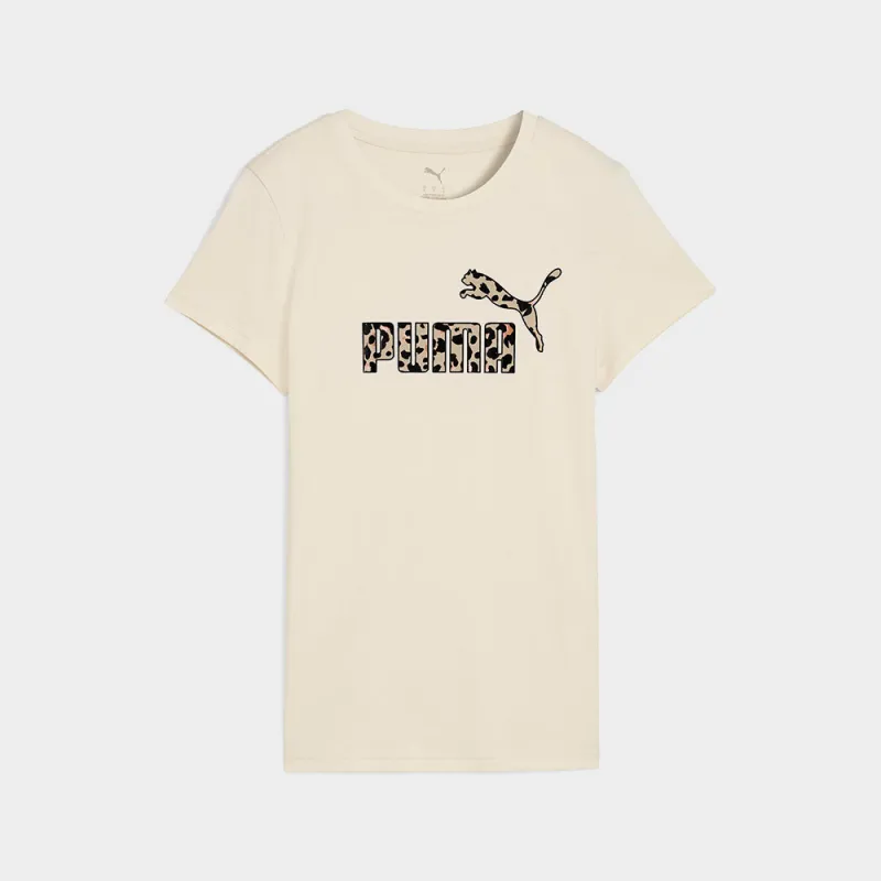 Puma Womens Essential Graphic Animal Tees Beige sold by Tekkie Town