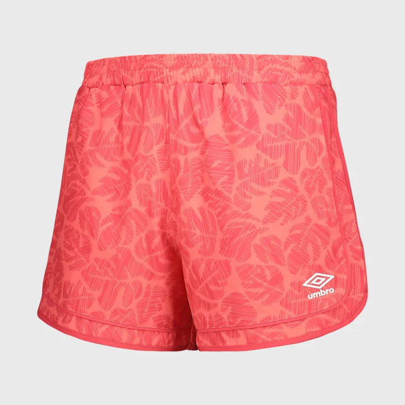 Umbro Womens Ella All Over Print Split Shorts Pink sold by Tekkie Town