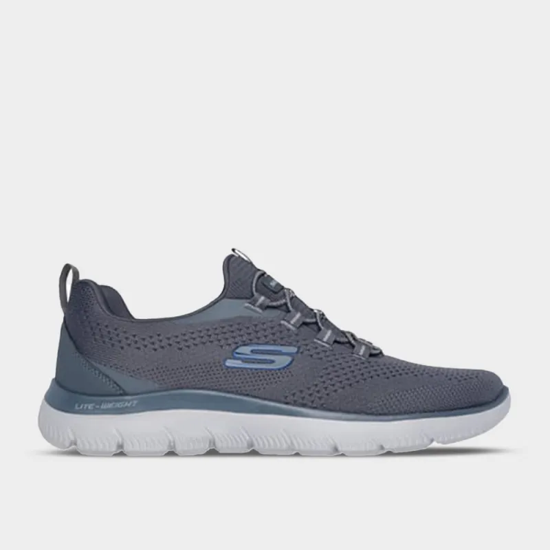 Skechers Mens Summits Sneakers Grey sold by Tekkie Town