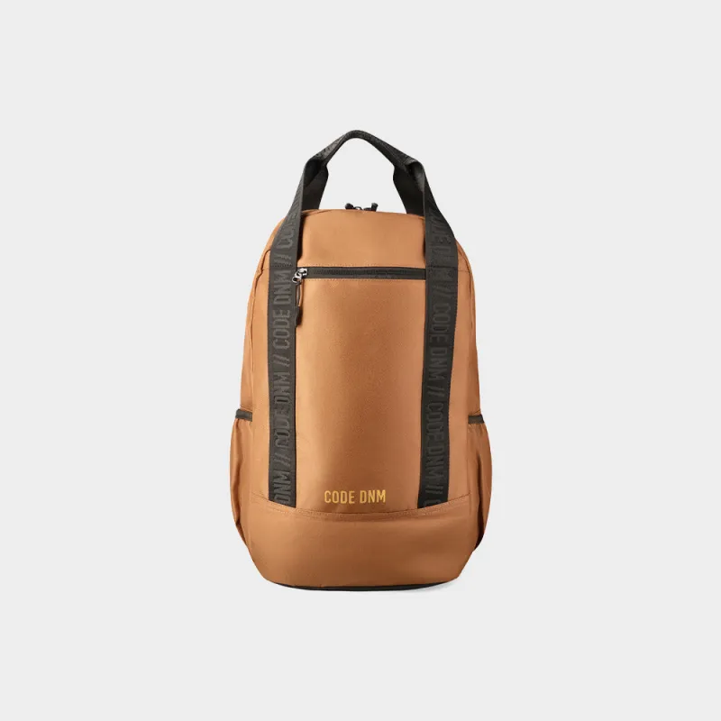 Code UNISEX Jacquard Strap Backpack Brown made by Tekkie Town