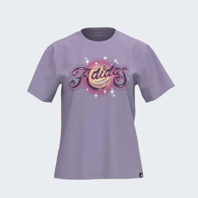 Adidas Womens Airbrush Tee Purple sold by Tekkie Town