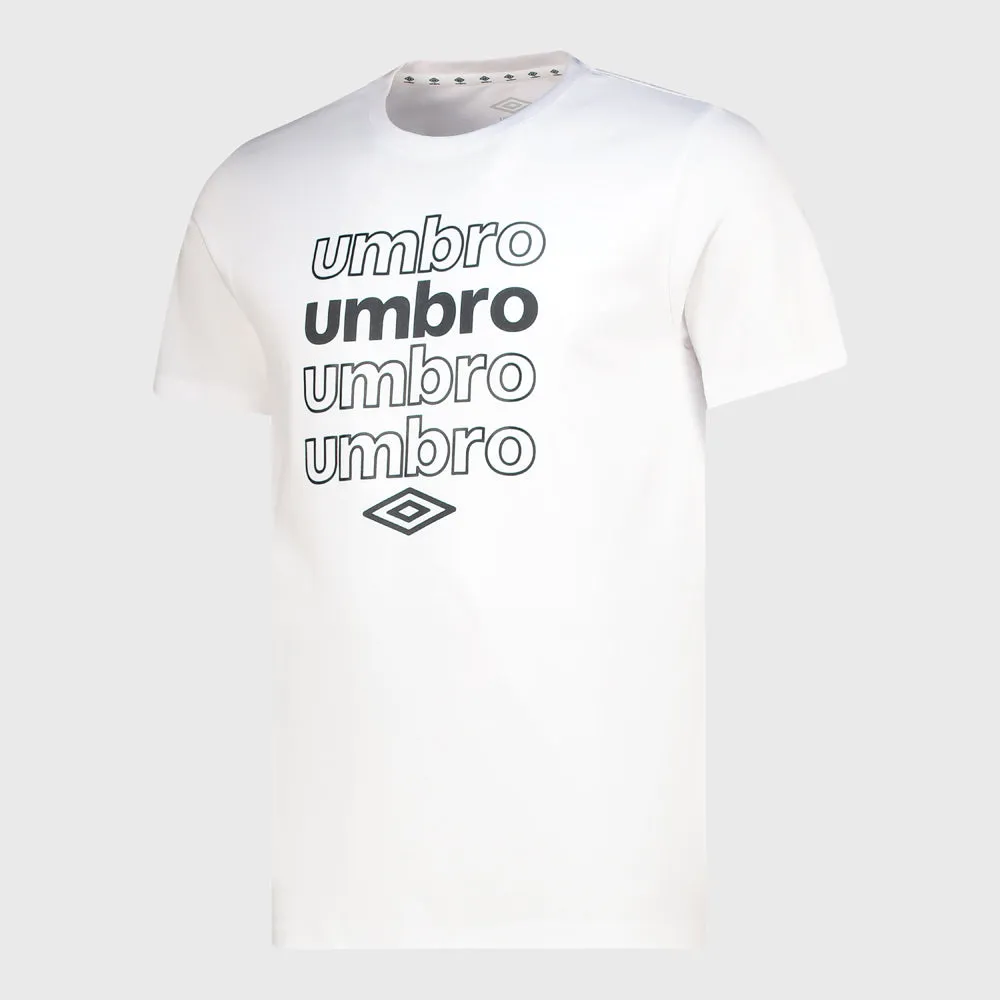 Umbro Mens Leo Tee White sold by Tekkie Town