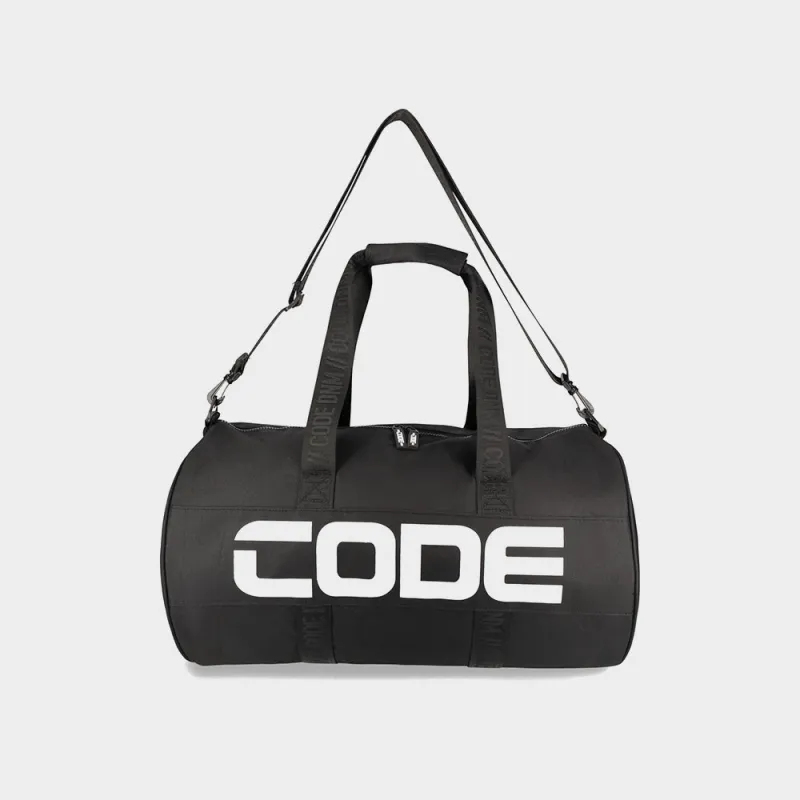 Code Unisex Duffle Bag Sports Bag Black sold by Tekkie Town