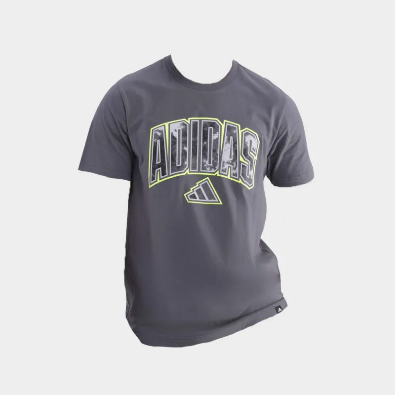 Adidas Mens Camo Script Tee Grey sold by Tekkie Town