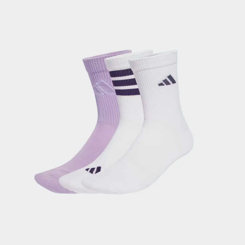 Adidas Unisex 3 Pack Logo Socks White sold by Tekkie Town