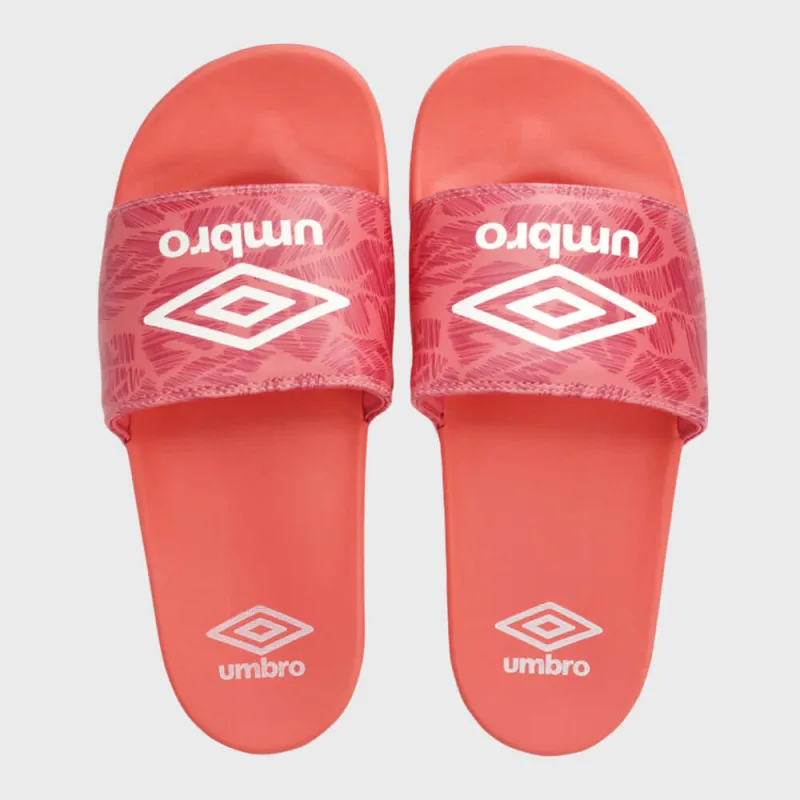 Umbro Womens Printed Slides Pink made by Umbro
