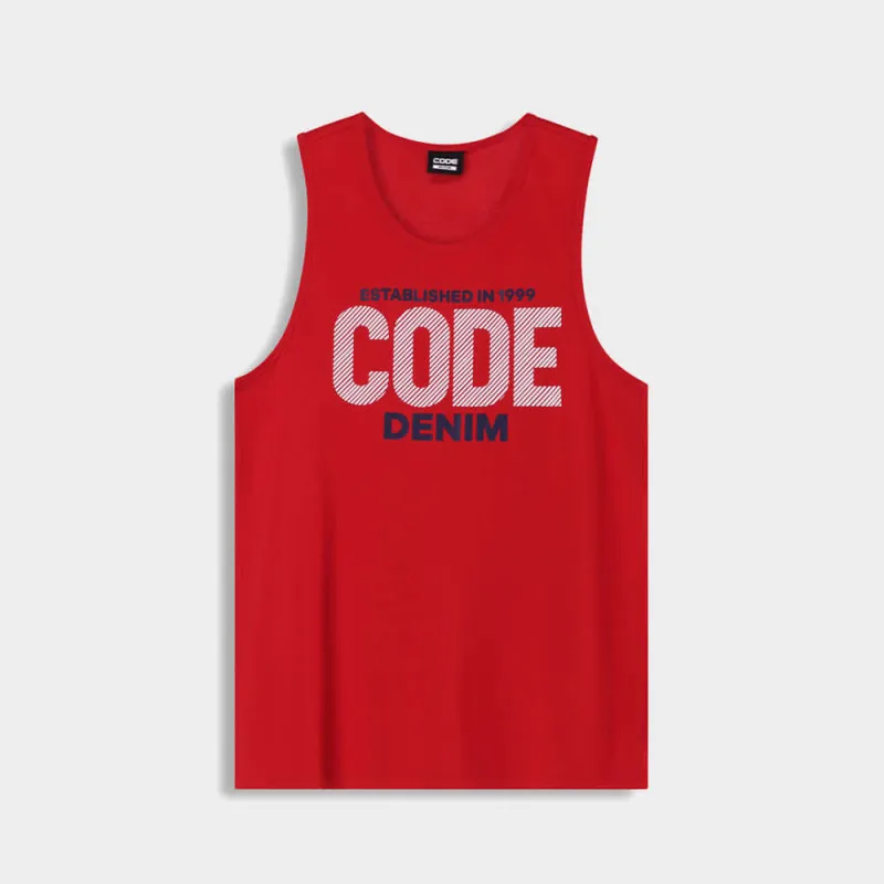 Code Mens Graphic Vest Red sold by Tekkie Town
