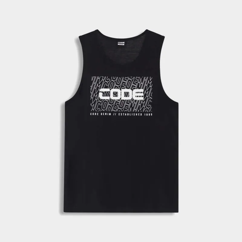 Code Mens Graphic Vest Black sold by Tekkie Town