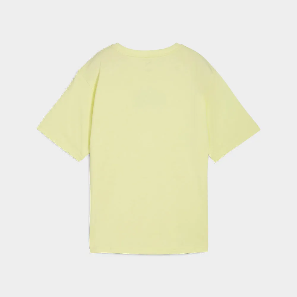 Puma Womens Essential Nature Relaxed Tee Yellow sold by Tekkie Town product image thumbnail 2