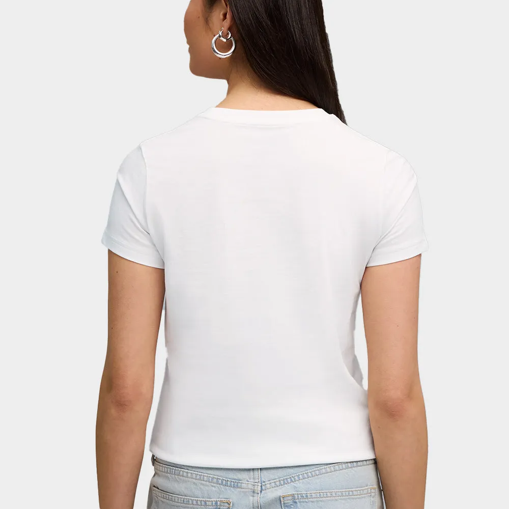 Puma Womens Graphic Stacked Tee White sold by Tekkie Town product image thumbnail 4