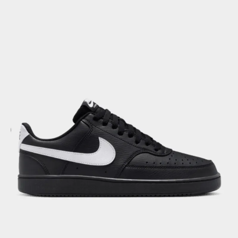 Nike Mens Court Vision Low Sneakers Black sold by Tekkie Town