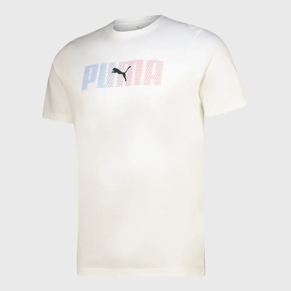 Puma Mens Essential Logo Lab Tee White sold by Tekkie Town