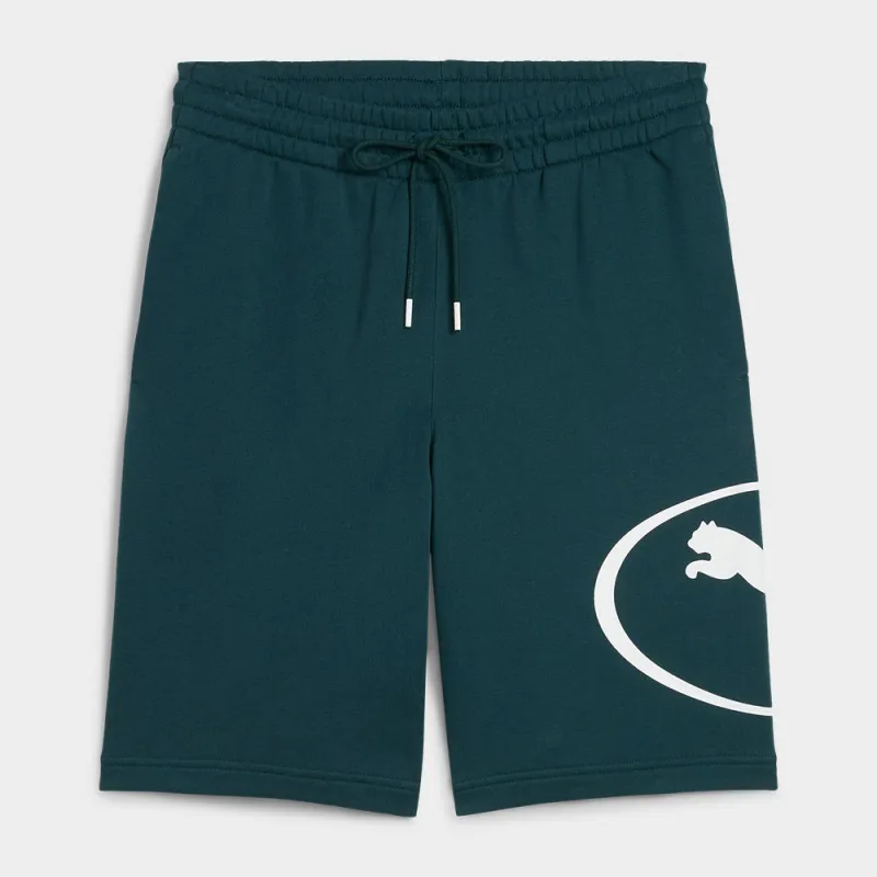Puma Mens Graphic 9 Inch Shorts Green sold by Tekkie Town