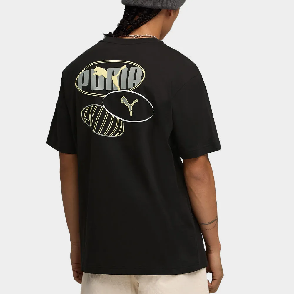 Puma Mens Essential Logo Lab Relaxed Execution Tee Black sold by Tekkie Town product image thumbnail 4