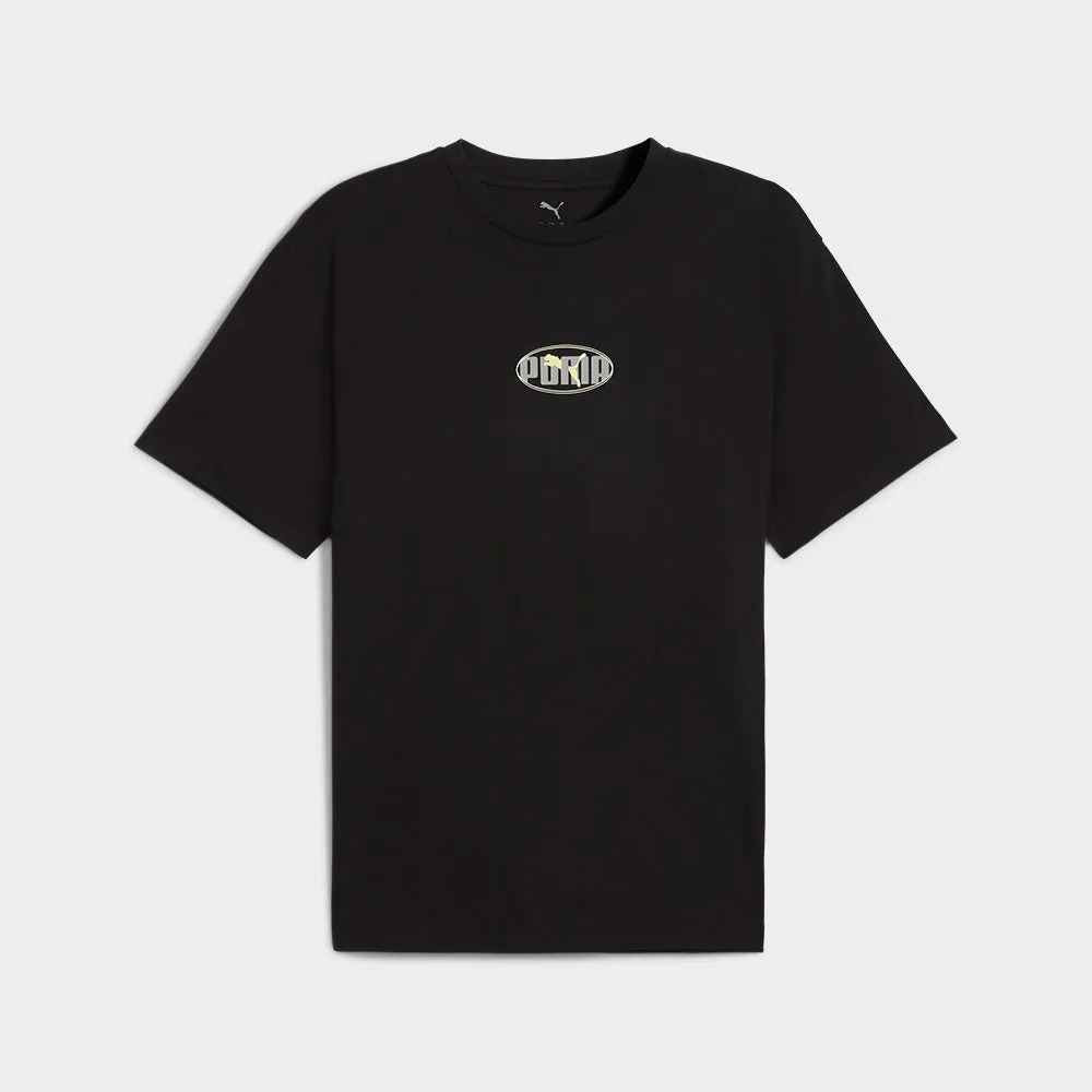 Puma Mens Essential Logo Lab Relaxed Execution Tee Black sold by Tekkie Town