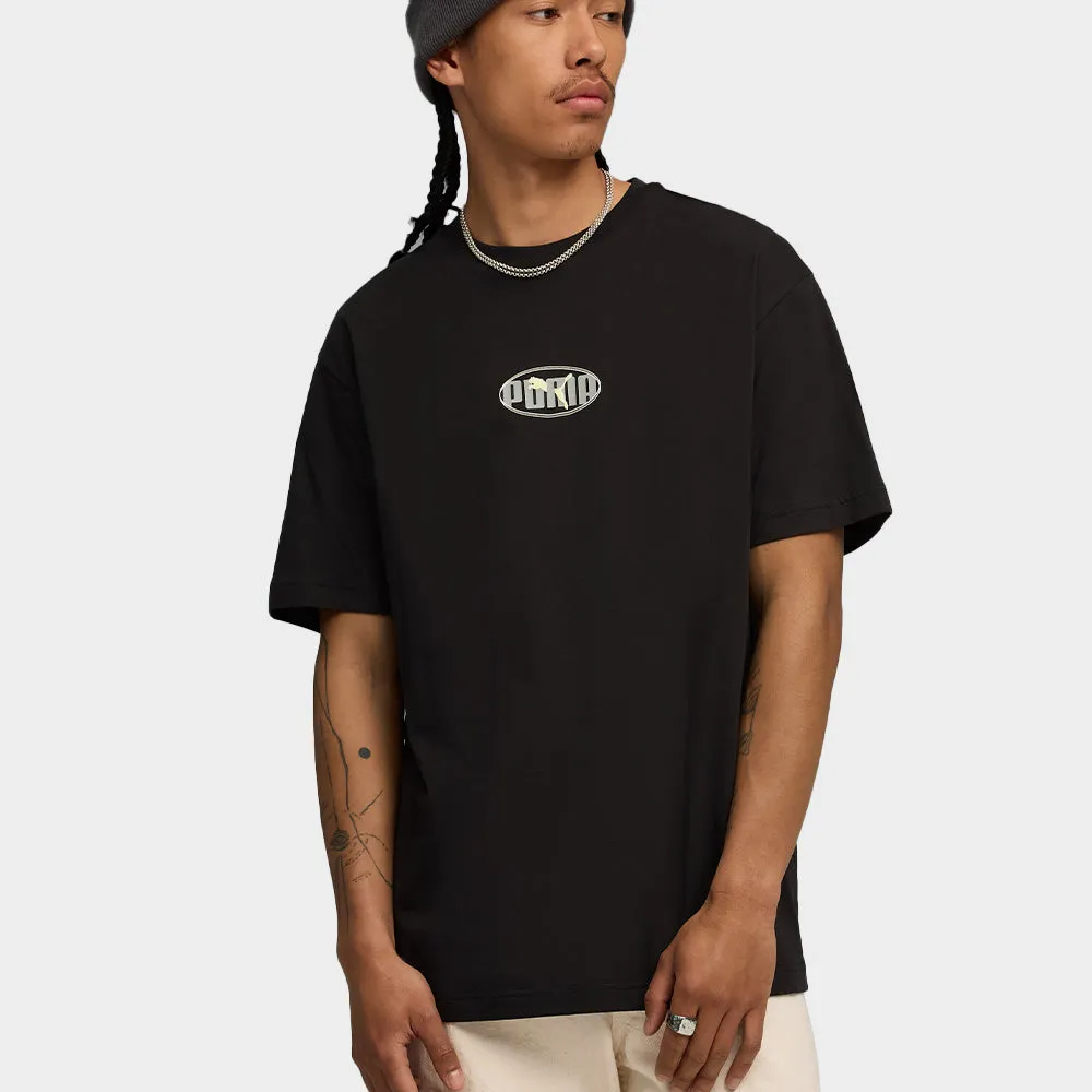 Puma Mens Essential Logo Lab Relaxed Execution Tee Black sold by Tekkie Town product image thumbnail 3