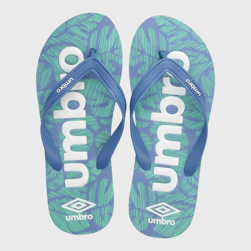 Umbro Mens Big Emboss Thong Sandals Blue sold by Tekkie Town