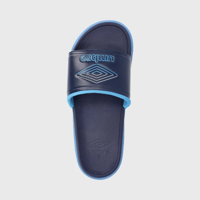 Umbro Mens Dual Density Slides Blue sold by Tekkie Town