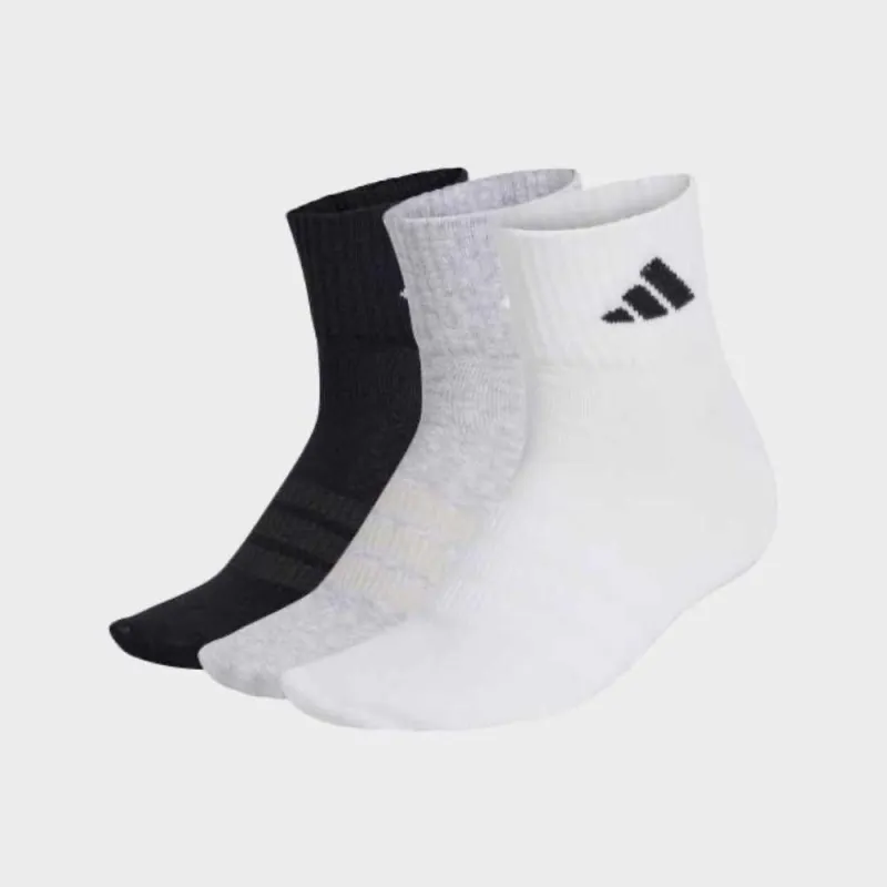 Adidas Unisex 3 Pack Essential Ankle Sock White made by Adidas