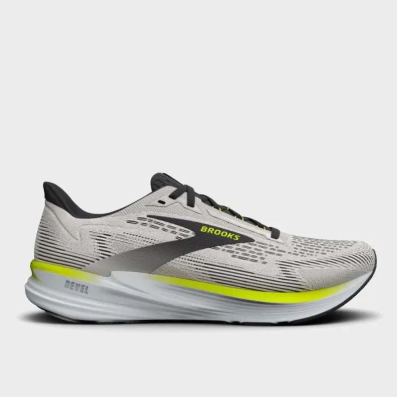 Brooks Mens Revel 8 Grey sold by Tekkie Town