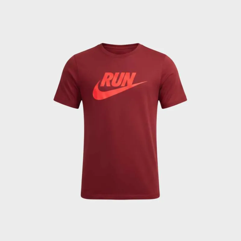 Nike Mens Dri Fit Run Swoosh Tee Red sold by Tekkie Town