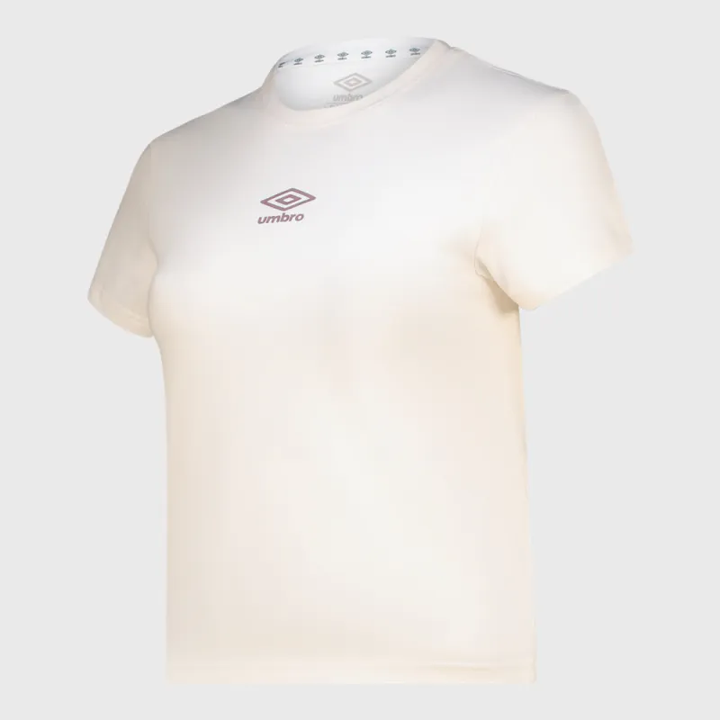 Umbro Womens Ideal Fitted Tee Beige made by Umbro