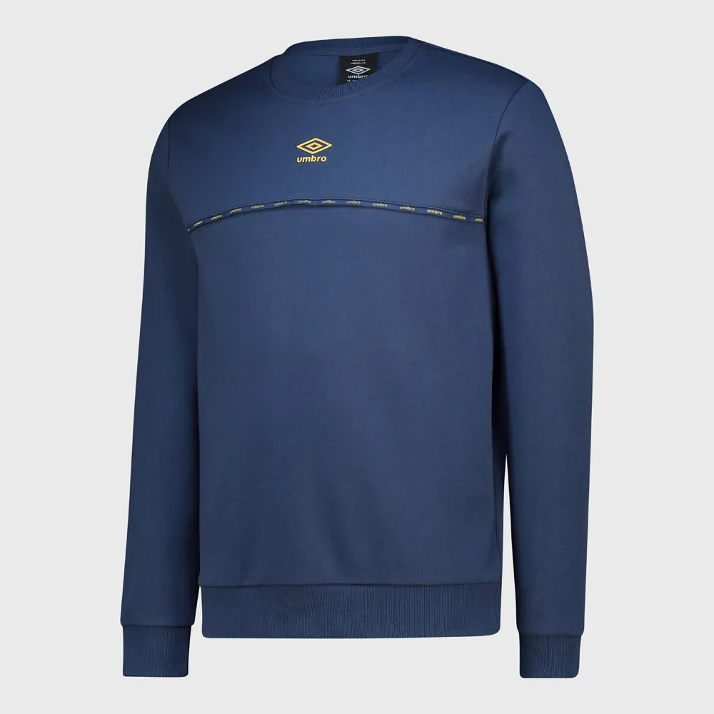 UMBRO MENS Driven Crew Top BLUE sold by Tekkie Town