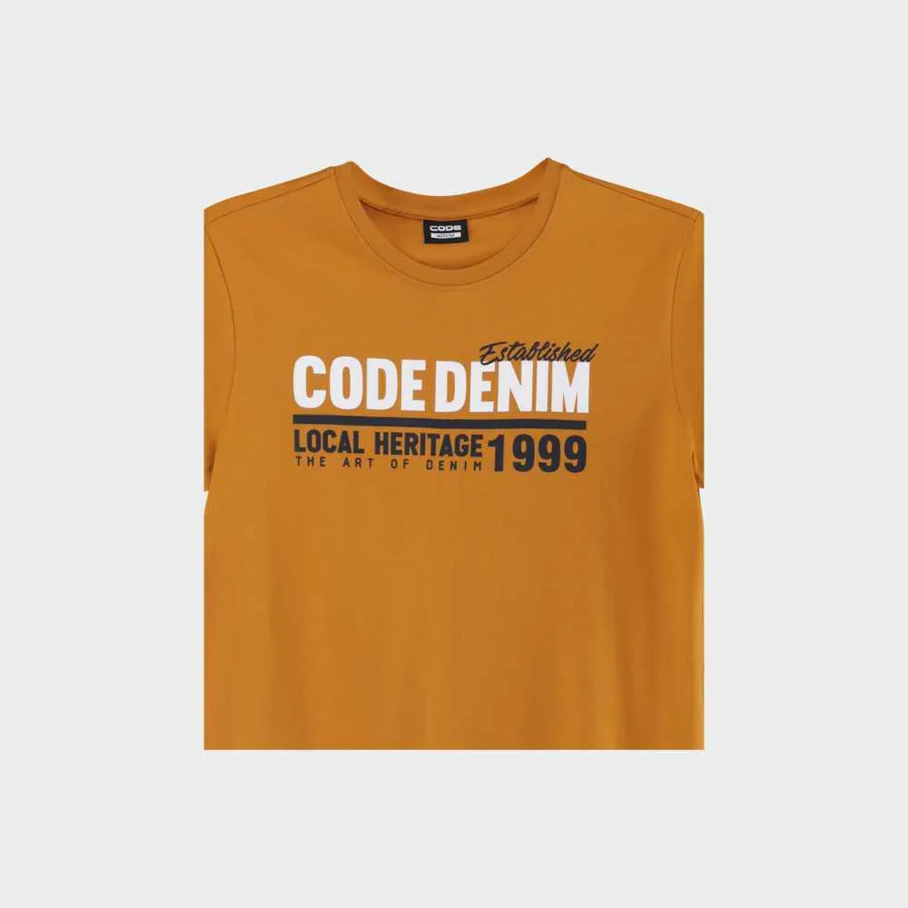 Code Mens Above The Line Graphic Tee Yellow sold by Tekkie Town product image thumbnail 2