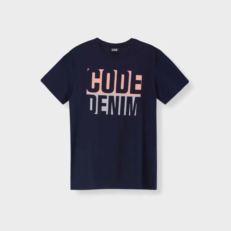 CODE MENS Bleedblock Graphic tee BLUE made by Tekkie Town