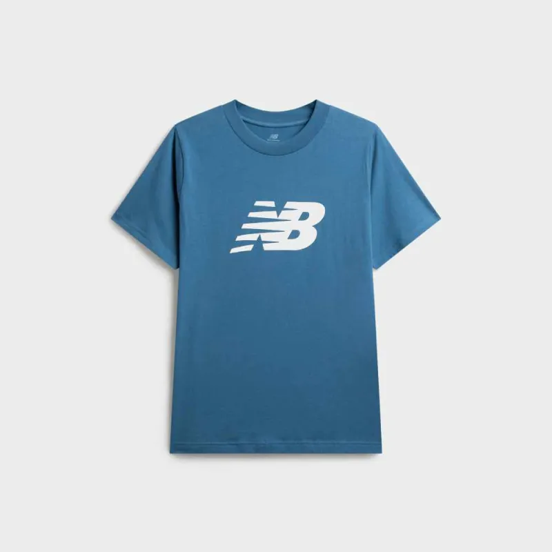 New Balance Mens Sport Jersey Logo T-Shirt Blue sold by Tekkie Town