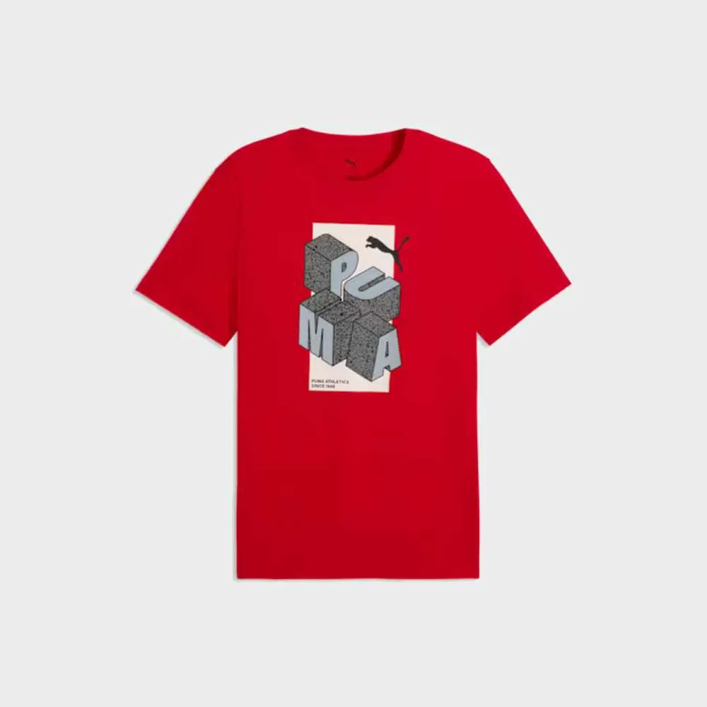 Puma MENS Graphic Tees Red sold by Tekkie Town