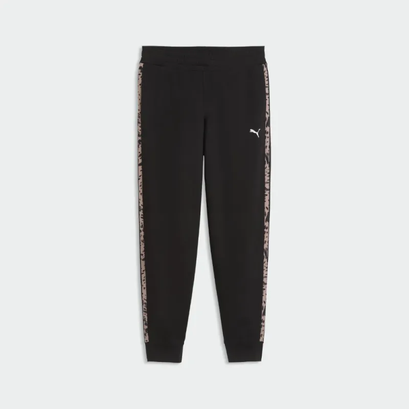 Puma Womens Essential Graphic Animal Comfort Track Pants Black made by Puma