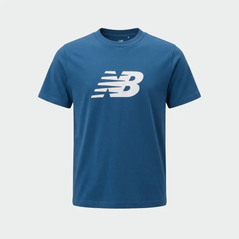 New Balance MENS Sport Jersey Logo T-Shirt Blue made by New Balance