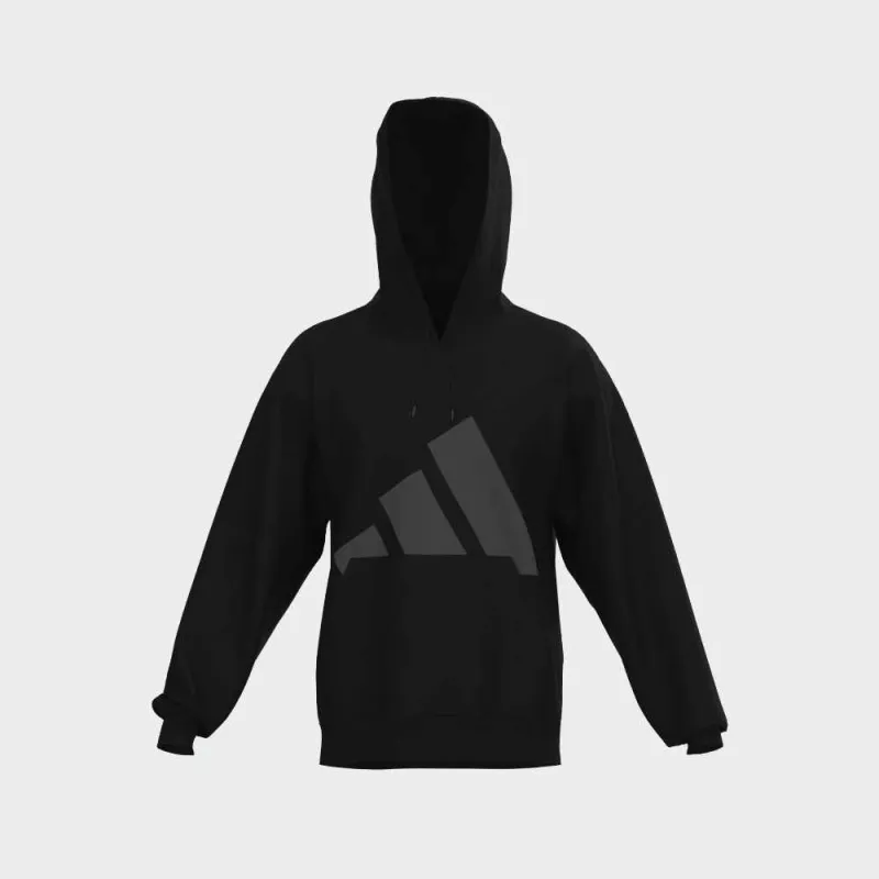 ADIDAS MENS Big Logo Fleece Hoodie BLACK made by Adidas