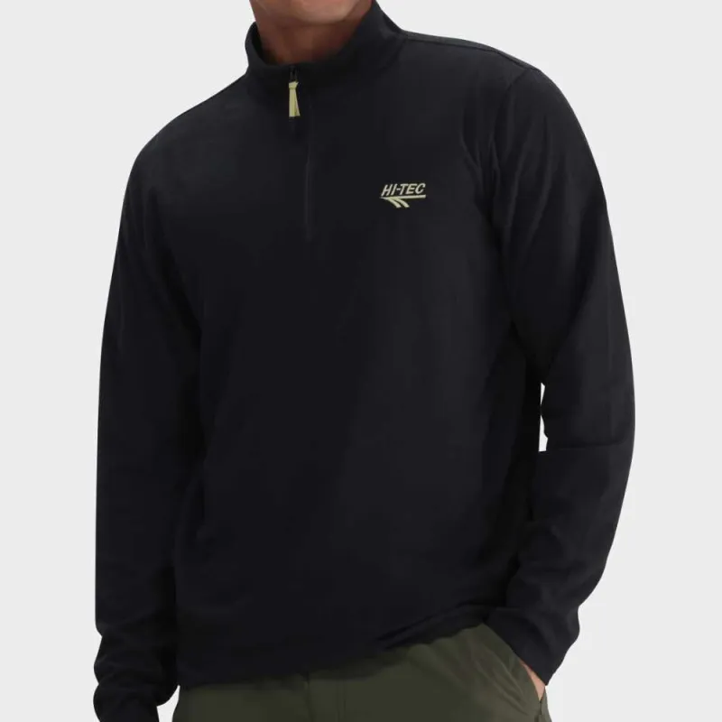 Hi-Tec Mens Mens Tech Quarter Zip Blue made by Hi-Tec