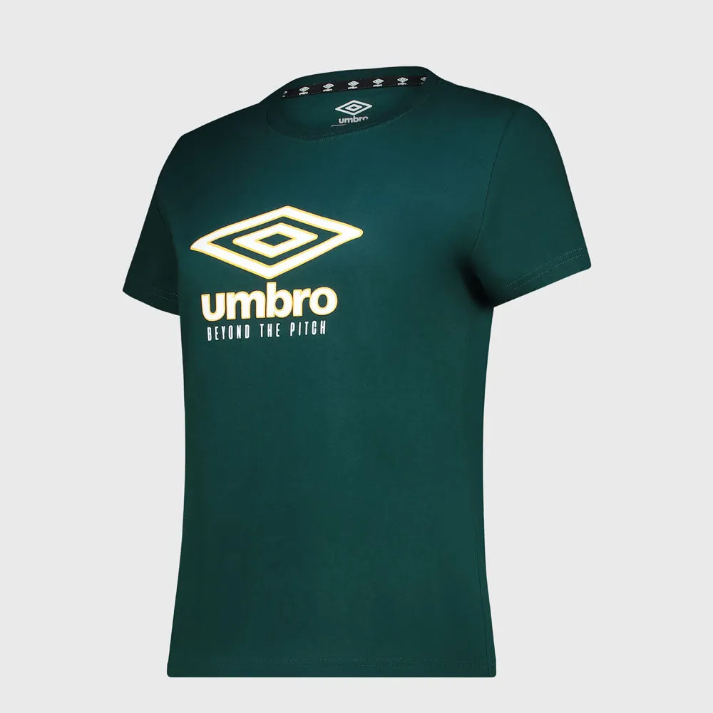 Umbro Womens Short Sleeve Regular Crew Tee Green sold by Tekkie Town