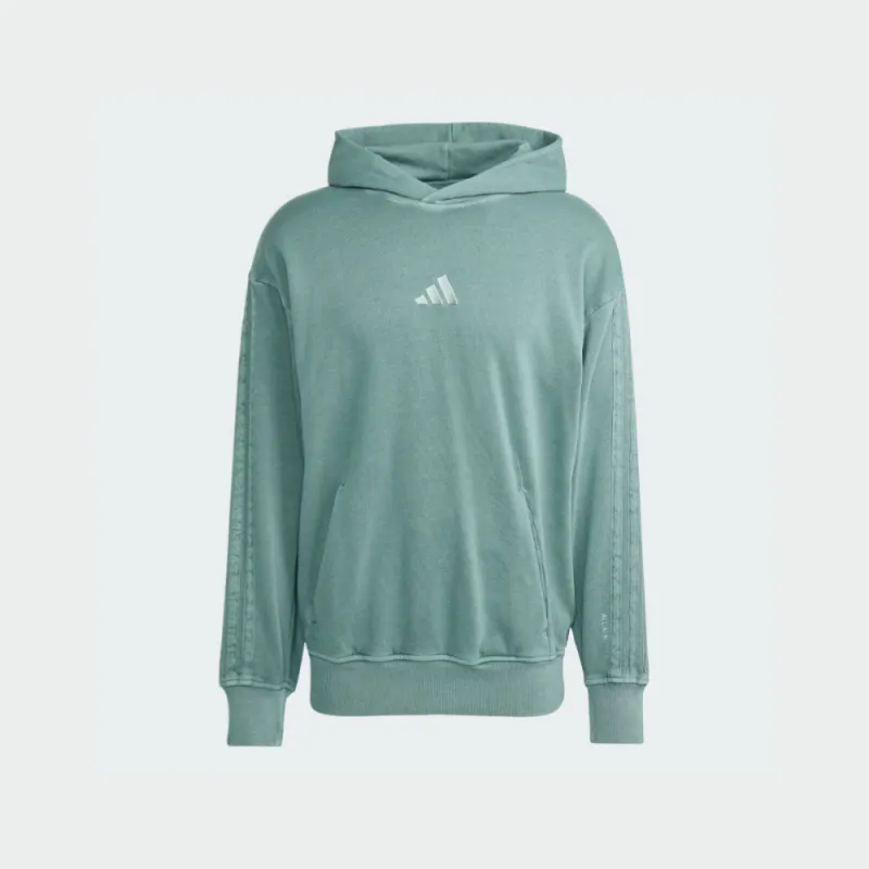 Adidas Womens All SZN Small Logo Sweat Green made by Adidas