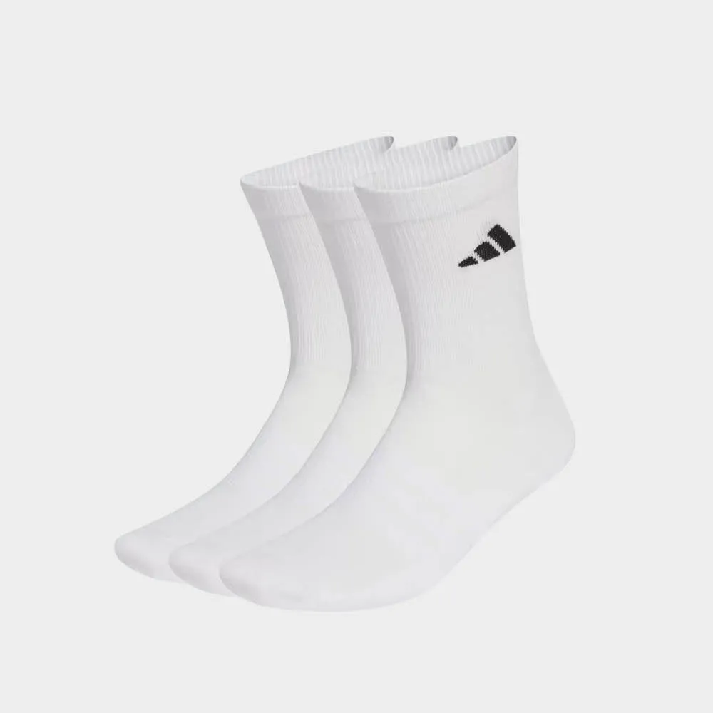 Adidas Adidas Cushioned Sportswear Crew Socks 3Pk White sold by Tekkie Town