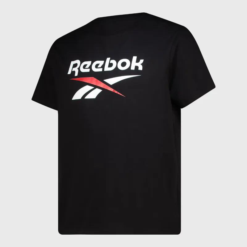 Reebok Mens Bruno Big Logo Tee Black made by Reebok